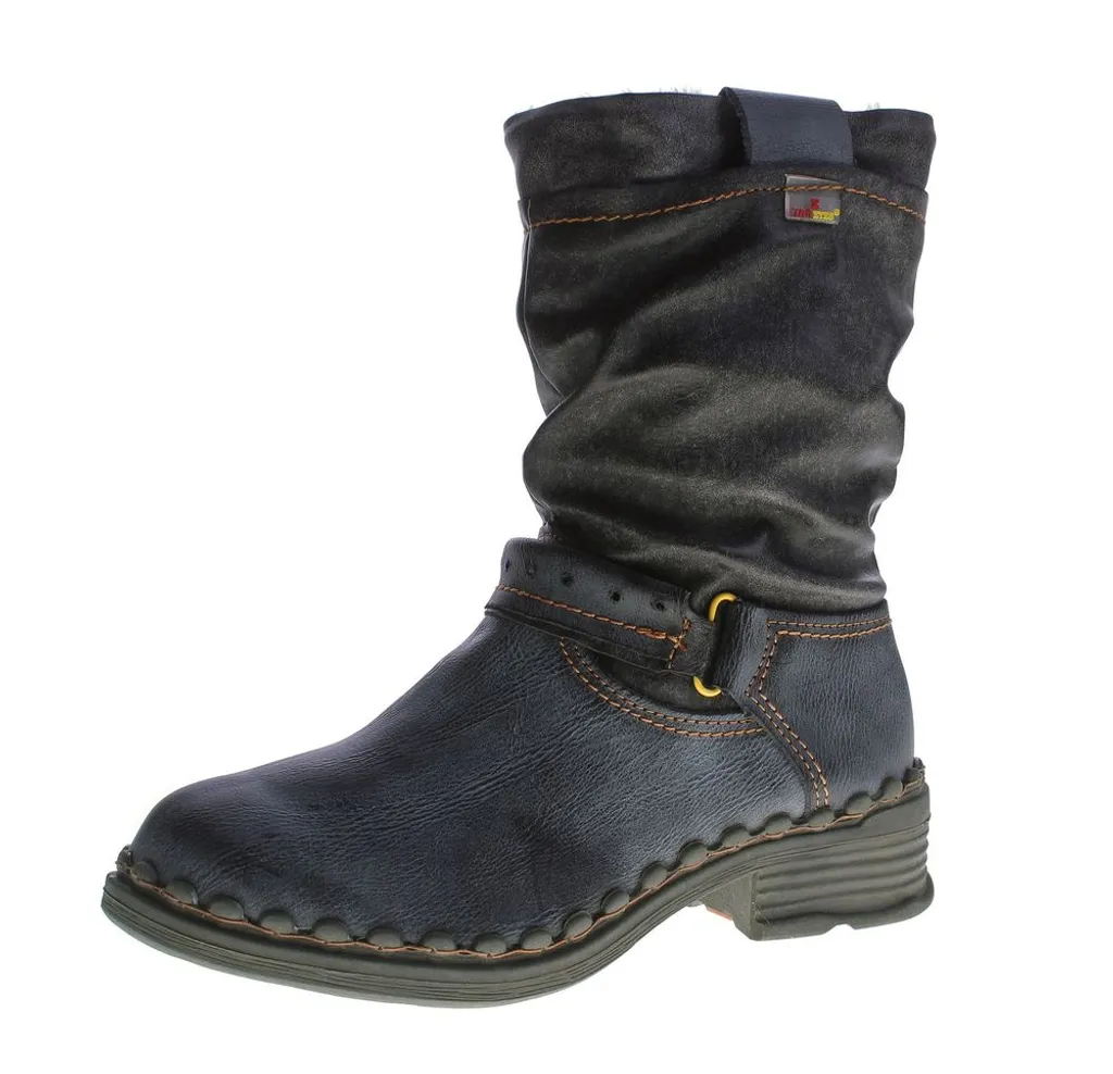 TMA Damen Winter Stiefel echt Leder gefüttert Comfort Stiefeletten TMA 5005 Schuhe Boots Gr. 36 - 42, schuhe Größe:38 EU, Farbe schuhe:Schwarz
